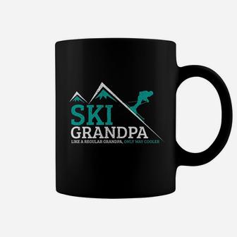 Ski Grandpa Funny Saying Grandfather Skiing Skier Gift Coffee Mug - Seseable