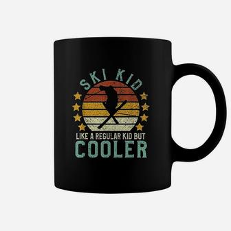 Ski Kids Funny Young Vintage Skier And Skiing Lover Gift Coffee Mug - Seseable
