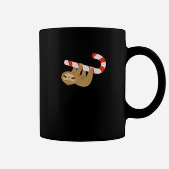 Sloth Christmas For Kids Candycane Christmas Sloth Coffee Mug - Seseable