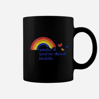 Smile If You Are Dead Inside Rainbow Vintage Coffee Mug - Seseable