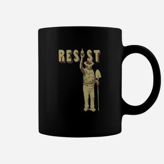 Smokey Bear Says Resist Tee Shirt - Mens Tall T-shirt Coffee Mug - Seseable