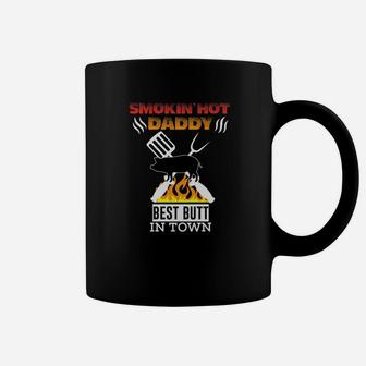 Smoking Hot Daddy Funny Bbq Dad Fathers Day Premium Coffee Mug - Seseable