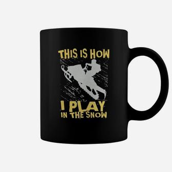 Snowmobile Snow Play Coffee Mug | Seseable UK