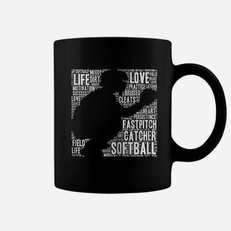 Softball Catcher Fastpitch Softball Mom Coffee Mug - Seseable