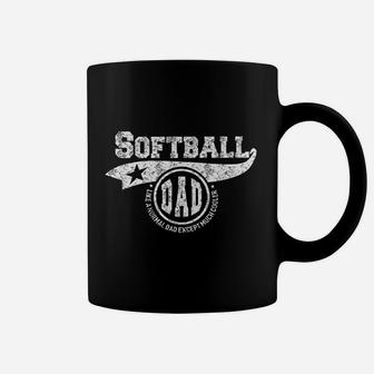 Softball Dad Fathers Day Gift Father Sport Men Coffee Mug - Seseable