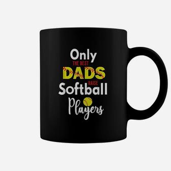 Softball Dad Stuff Gifts From Daughter Only The Best Dads Coffee Mug - Seseable