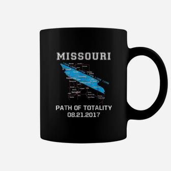 Solar Eclipse Missouri Road Map Path Of Totality Coffee Mug - Seseable