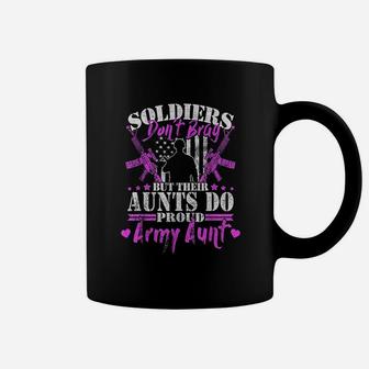 Soldiers Dont Brag Proud Army Aunt Military Auntie Gift Coffee Mug - Seseable