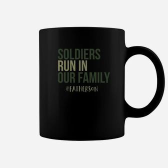 Soldiers Run In Our Family Military Fathers Day Coffee Mug - Seseable