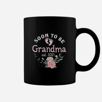 Soon To Be Grandma Est 2021 I Promoted To New Grandmom Gift Coffee Mug - Seseable