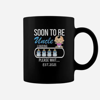 Soon To Be Uncle Est 2021 Gift Funny Dad Mom Daddy Coffee Mug - Seseable