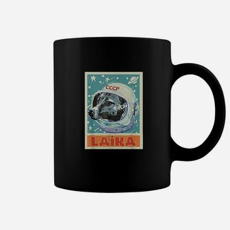 Soviet Union Ussr T Astronaut Laika Dog Propaganda Coffee Mug - Seseable