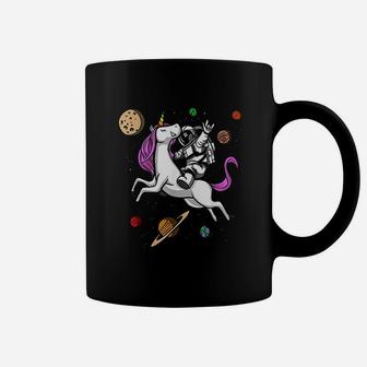 Space Astronaut Riding Unicorn Cosmic Funny Boys Girls Kids Coffee Mug - Seseable