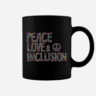 Sped Special Education Peace Love And Inclusion Coffee Mug - Seseable