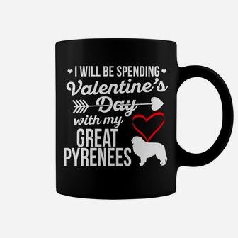 Spending Valentines With Great Pyrenees Dog Coffee Mug - Seseable