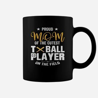 Sport Ball Mom Tball Mom Proud Mom Of Ball Player Coffee Mug - Seseable