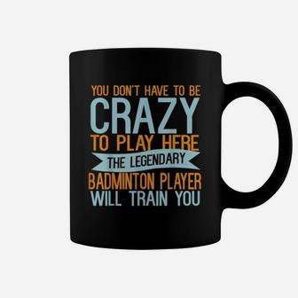 Sports Lover Gifts God Be With Badminton Player Coffee Mug - Seseable