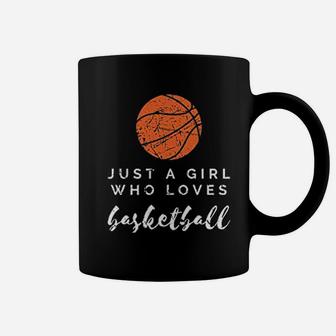 Sports Lover Just A Girl Who Loves Basketball Player Gift Coffee Mug - Seseable