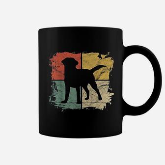Square Retro Labrador Owner Gift Golden Black Lab Dad Coffee Mug - Seseable