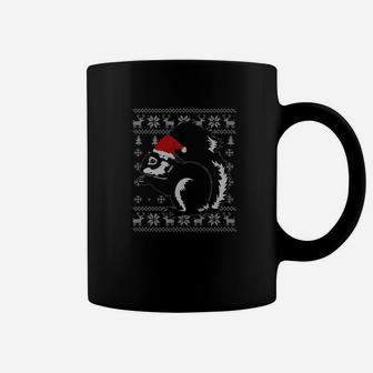 Squirrel Ugly Christmas Sweater Style Squirrel Xmas Coffee Mug - Seseable