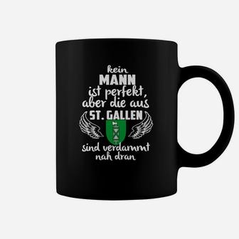 St. Gallen Spruch Tassen, Themen Tee in Schwarz - Seseable
