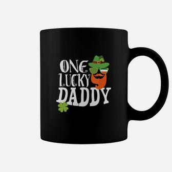 St Paddys Day One Lucky Daddy Dad St Patricks Pattys Coffee Mug - Seseable
