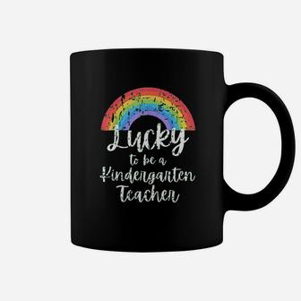 St Patrick Day Lucky To Be Kindergarten Teacher Coffee Mug - Seseable
