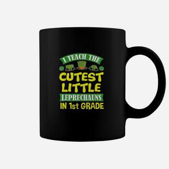 St Patrick Day Teacher 1st Grade School Coffee Mug - Seseable