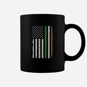St Patrick's Day Big Irish American Flag Coffee Mug - Seseable