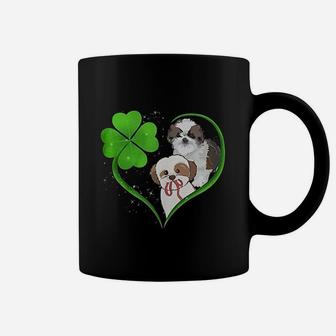 St Patricks Day Cute Dog Couple Love Coffee Mug - Seseable