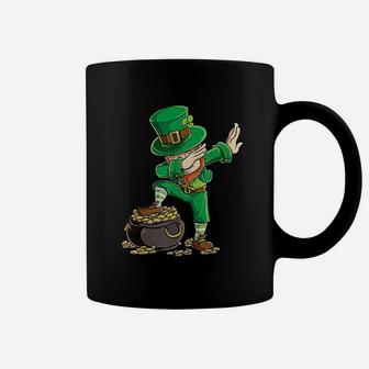 St Patricks Day Dabbing Leprechaun Boys Kids Men Gifts Dab Coffee Mug - Seseable