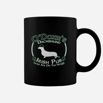 St Patricks Day Dog Dachshunds Coffee Mug - Seseable