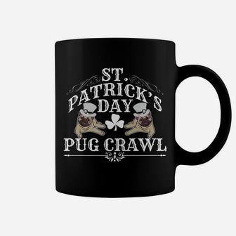 St Patricks Day Dog Pug Crawl For Dog Lovers Coffee Mug - Seseable