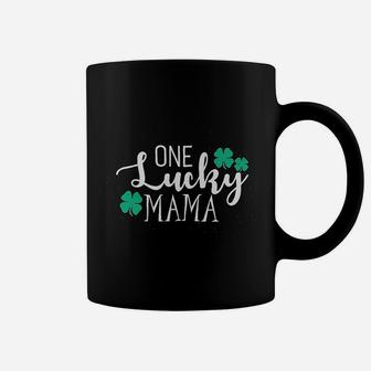 St Patricks Day One Lucky Mama Shamrock Coffee Mug - Seseable
