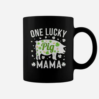 St Patricks Day Pig One Lucky Mama Mom Coffee Mug - Seseable