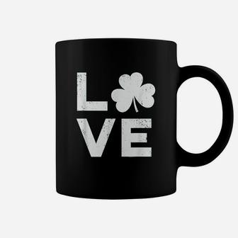 St Patricks Day Vintage Shamrock Love Irish Gift Coffee Mug - Seseable