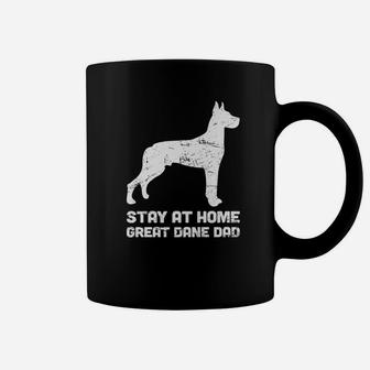 Stay At Home Dog Dad Funny Great Dane Coffee Mug - Seseable