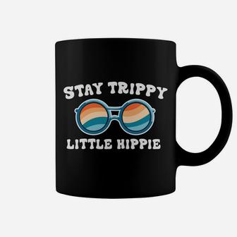 Stay Trippy Little Hippie Vintage Colorful Sunglasses Coffee Mug - Seseable