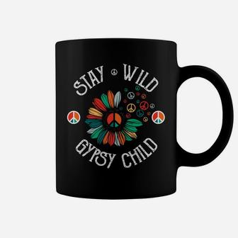 Stay Wild Hippie Child Peace Sign Best Gift Coffee Mug - Seseable