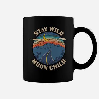 Stay Wild Moon Child Hippie Boho Style Gift Coffee Mug - Seseable