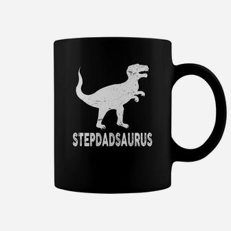 Stepdadsaurus Shirt Dad Dinosaur Fathers Day Gifts Men Daddy Coffee Mug - Seseable