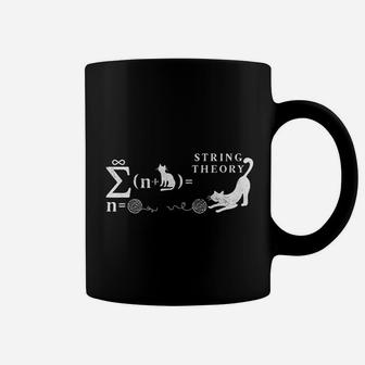 String Theory Cat Math Science Coffee Mug - Seseable