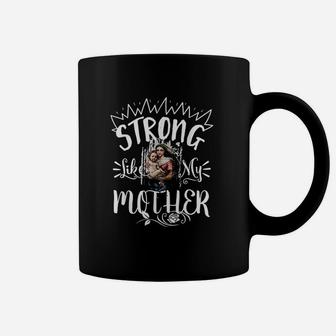 Strong Like Mom Mary Blessed Mother Our Lady Catholic Coffee Mug - Seseable