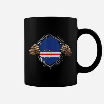 Super Cape Verdean Heritage Patriotic Cape Verde Roots Gift Coffee Mug - Seseable