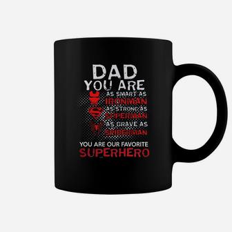 Superdad Superdad Tshirt Men Super Dad Shirt Dad Superhero Coffee Mug - Seseable