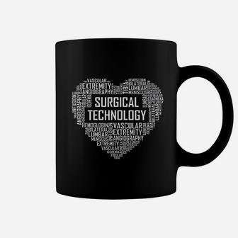 Surgical Technology Heart Gift Tech Technologist Surgeon Coffee Mug - Seseable