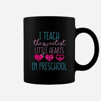 Sweet Valentines Day Cute Funny Gift For Preschool Teacher Coffee Mug - Seseable