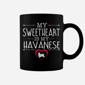 Sweetheart Is My Havanese Valentines Day Dog Coffee Mug - Seseable