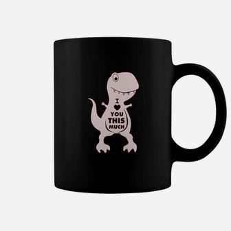 T-rex Valentine's Day I Love You This Much Coffee Mug - Seseable