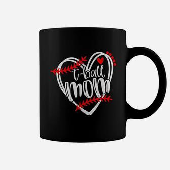 Tball Mom Heart Coffee Mug - Seseable